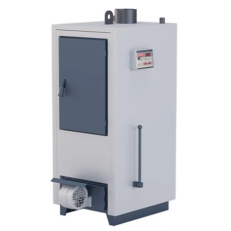 Manually loaded floor heater
